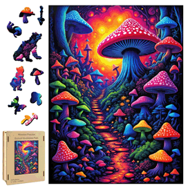 Sunset Mushroom Path Puzzle